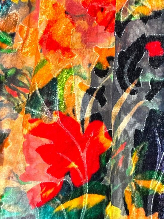 Johnny Was Renna Burnout Midi Floral Shift Dress Medium New - Picture 8 of 9